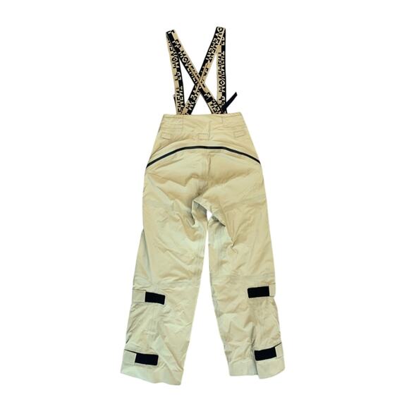 NEW W Tags Free People ZEPHYR SKI PANTS XS SNOW SUIT BIBS TAN BLACK WINTER SHELL - Picture 4 of 7